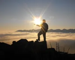 Jugando con el atardecer