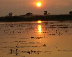 Atardecer en el Gran Lago