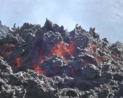 La lava, impresionante