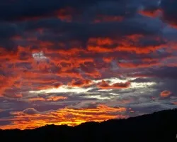 atardecer en d?a lluvioso..!!