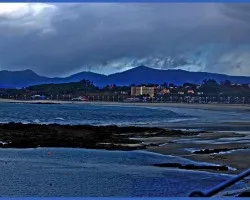 Playa de Samil un dia de invierno