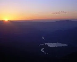 Atardecer sobre el Sil