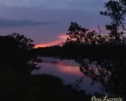 Atardecer desde el estero