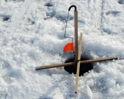 Pescando en hielo