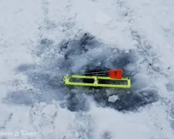 Pescando en hielo