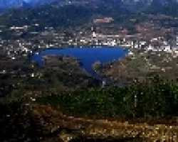 Mi pueblo visto desde la montana