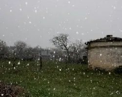 Copos de nieve con flash y sin flash