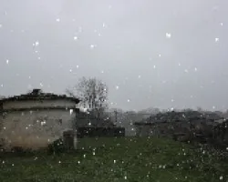 Copos de nieve con flash y sin flash