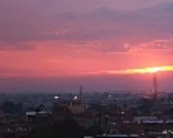 Atardecer sobre la ciudad