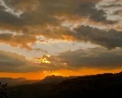 puesta de en Les Cingles