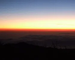 Atardecer bajando los Crestones