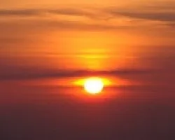 Luna y mercurio al amanecer