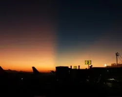 Raro atardecer!