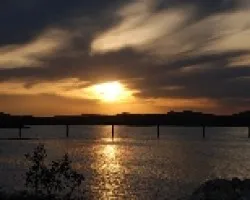 puesta de sol en la mancha