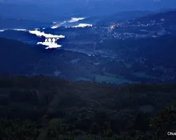 Atardecer en el río Xares