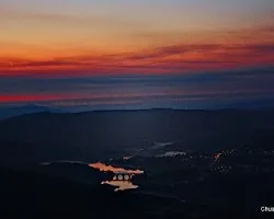 Atardecer en el rio Xares