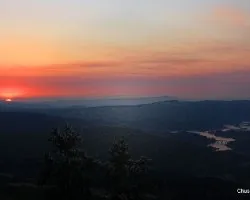 Atardecer en el río Xares