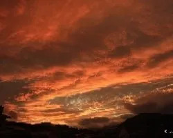Atardecer intenso