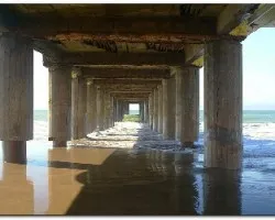 El muelle desde abajo