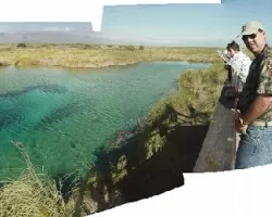 la poza azul...