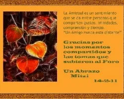 FELIZ DIA DE LA AMISTAD