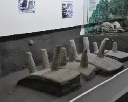 Forma de colocar los metates