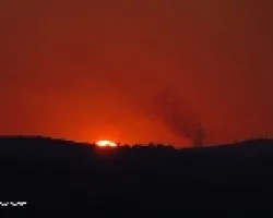 El sol parecía quemarse