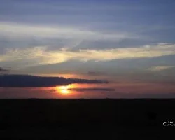 Atardecer desde el micro