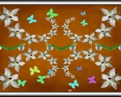 flor banca + gota de rocío