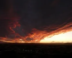 fuego en el cielo??
