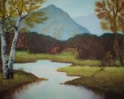 Oleo de un bosque