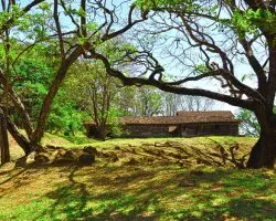 Vista de un costado de la Casona Santa Rosa