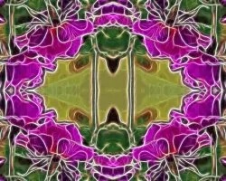 Haciendo un vitral de rosas