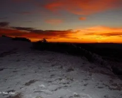Atardecer en la nieve