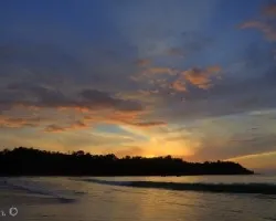 Atardecer en bahía drake 