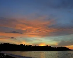 Atardecer en bahía drake 