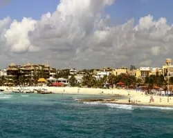 Panoramica playa del carmen - mexico