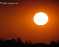 Atardecer sobre santa ana