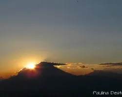 Atardecer sobre guatemala
