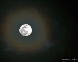 Luna hoy, fusión hdr