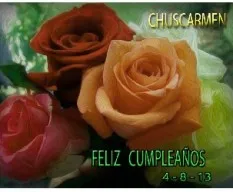 Feliz cumpleaños chuscarmen