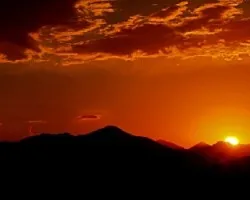 Atardecer.