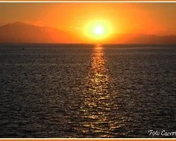 Atardecer en el golfo de nicoya